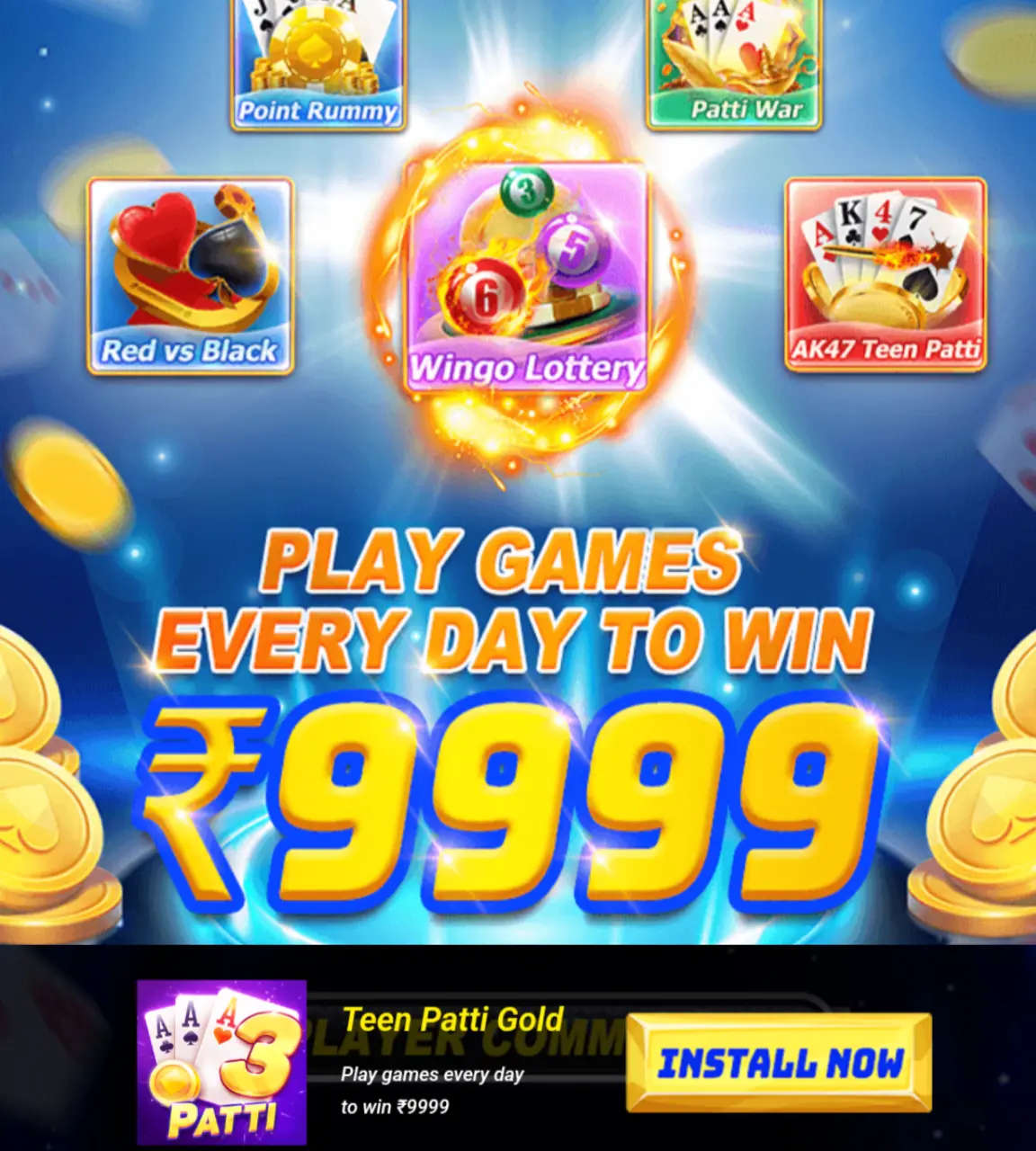 Teen Patti Gold Banner